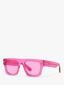 TOM FORD TR001029 Women's Rectangular Sunglasses, Pink, Pink