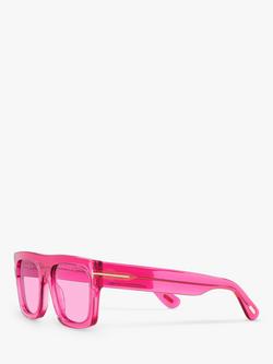 TOM FORD TR001029 Women's Rectangular Sunglasses, Pink - view 2, Pink