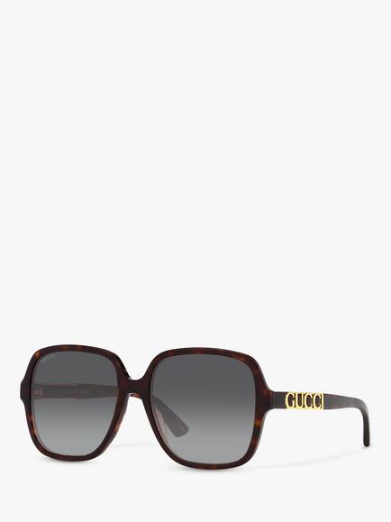 Gucci GG1189S Unisex Square Sunglasses, Brown/Grey Gradient, Brown/Grey Gradient