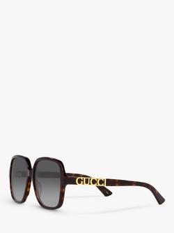 Gucci GG1189S Unisex Square Sunglasses, Brown/Grey Gradient - view 2, Brown/Grey Gradient