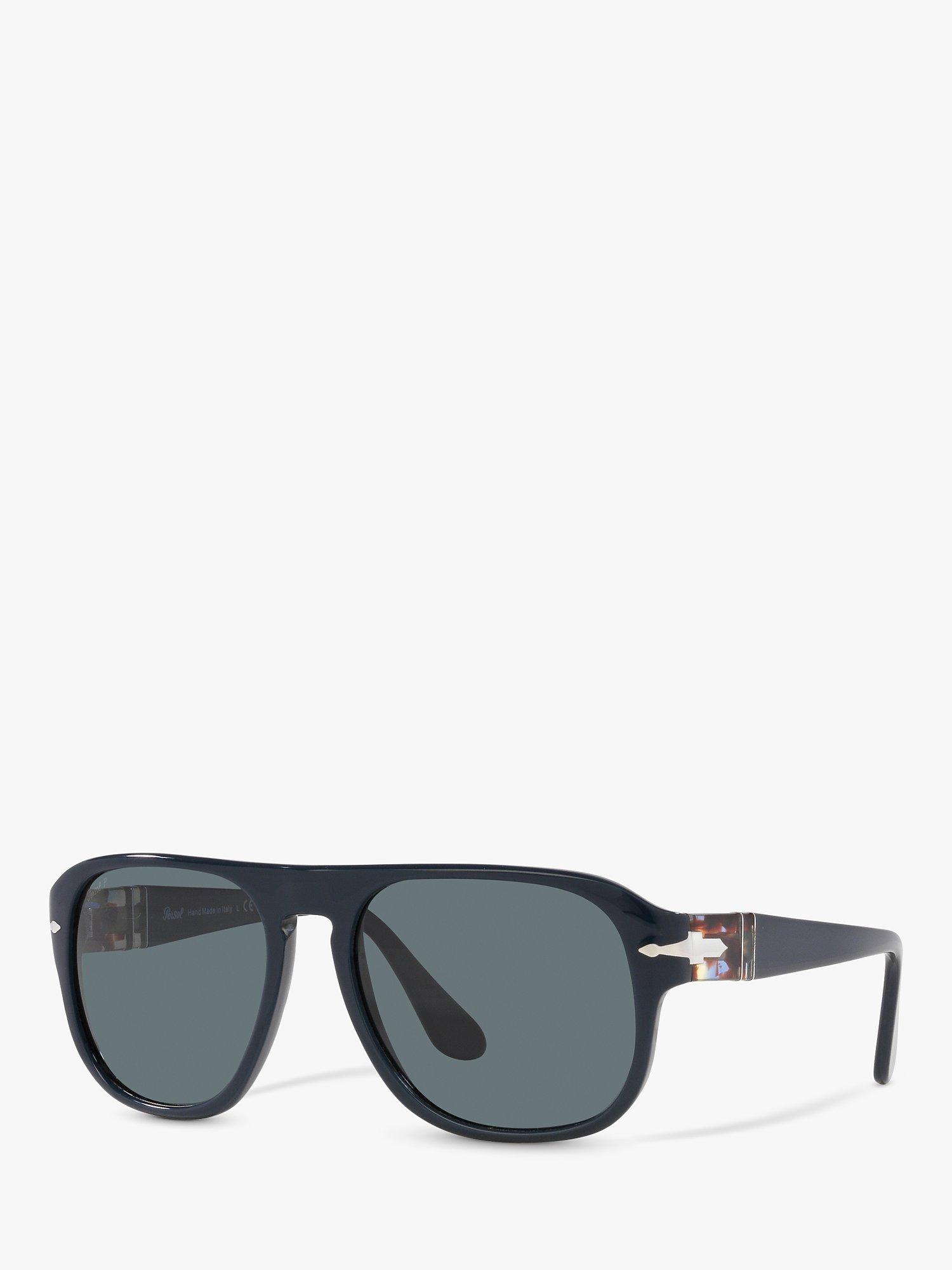 Product image 1 of 11, which shows Persol PO3310S Unisex Jean Polarised Pillow Sunglasses, Blue Dust