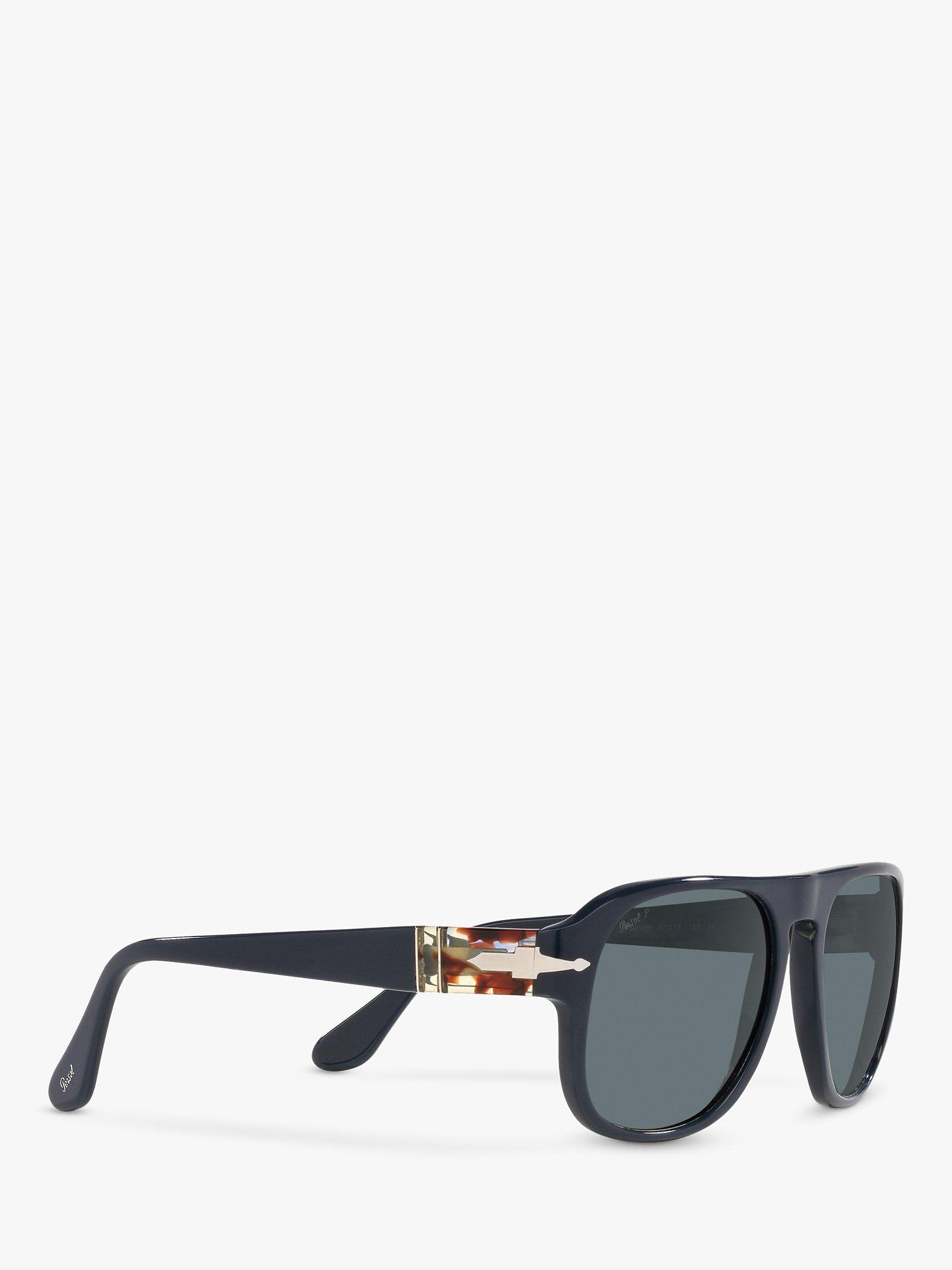 Product image 11 of 11, which shows Persol PO3310S Unisex Jean Polarised Pillow Sunglasses, Blue Dust