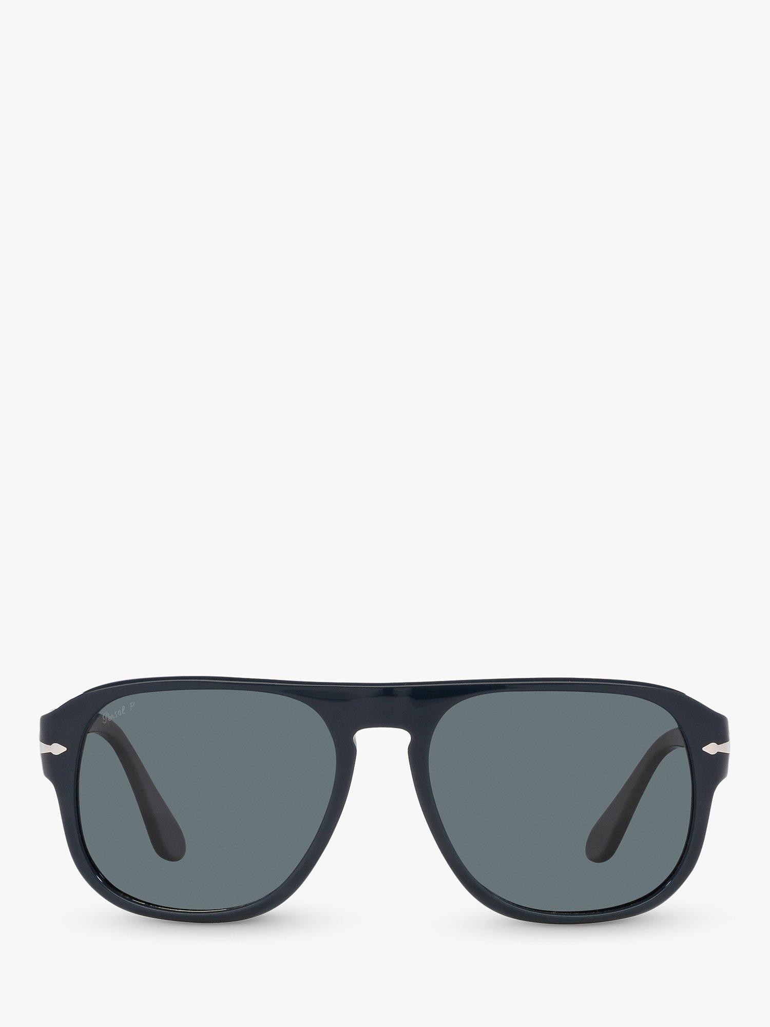 Product image 3 of 11, which shows Persol PO3310S Unisex Jean Polarised Pillow Sunglasses, Blue Dust