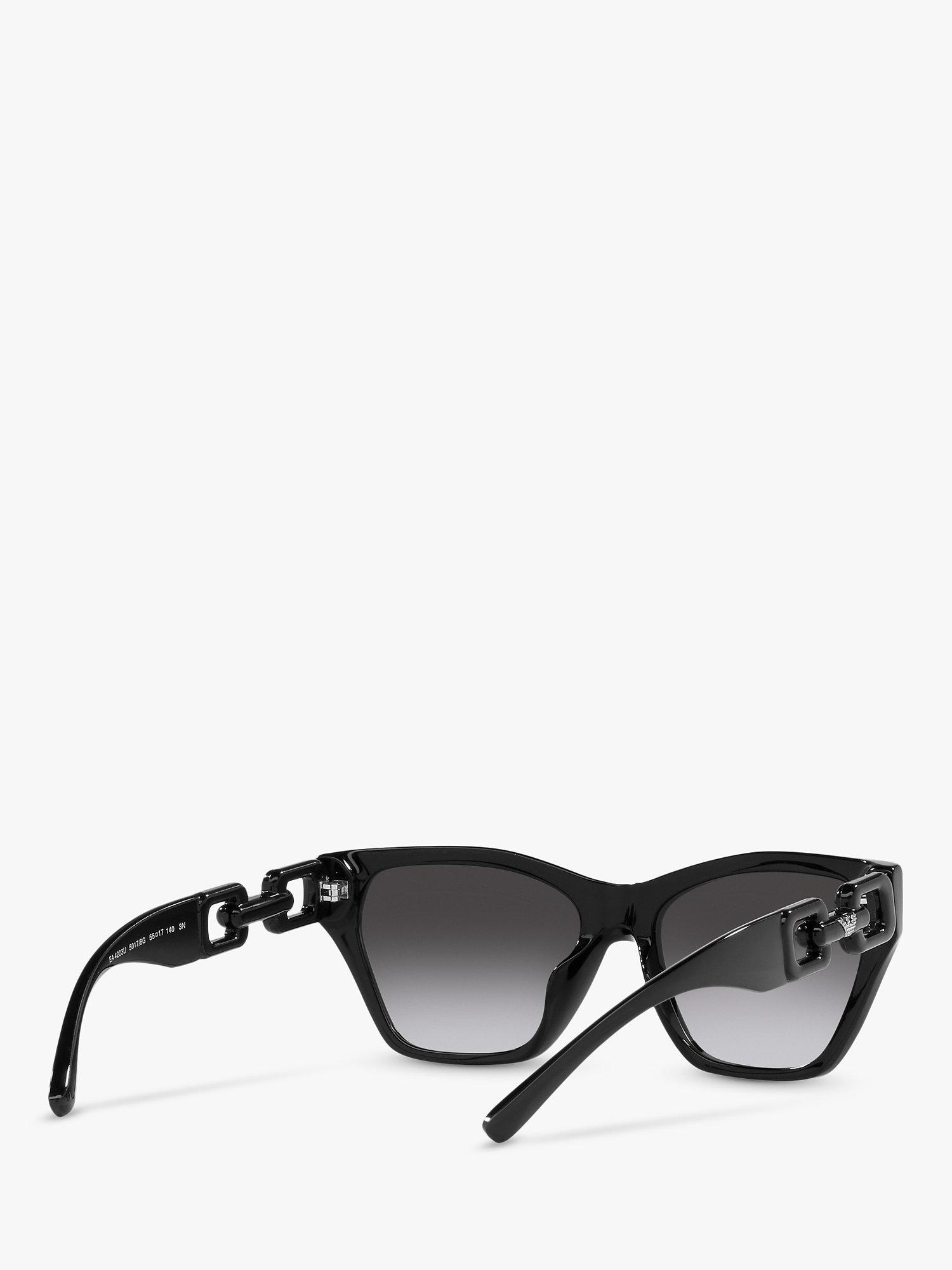 Product image 8 of 11, which shows Emporio Armani EA4203U Women's Cat's Eye Sunglasses, Shiny Black