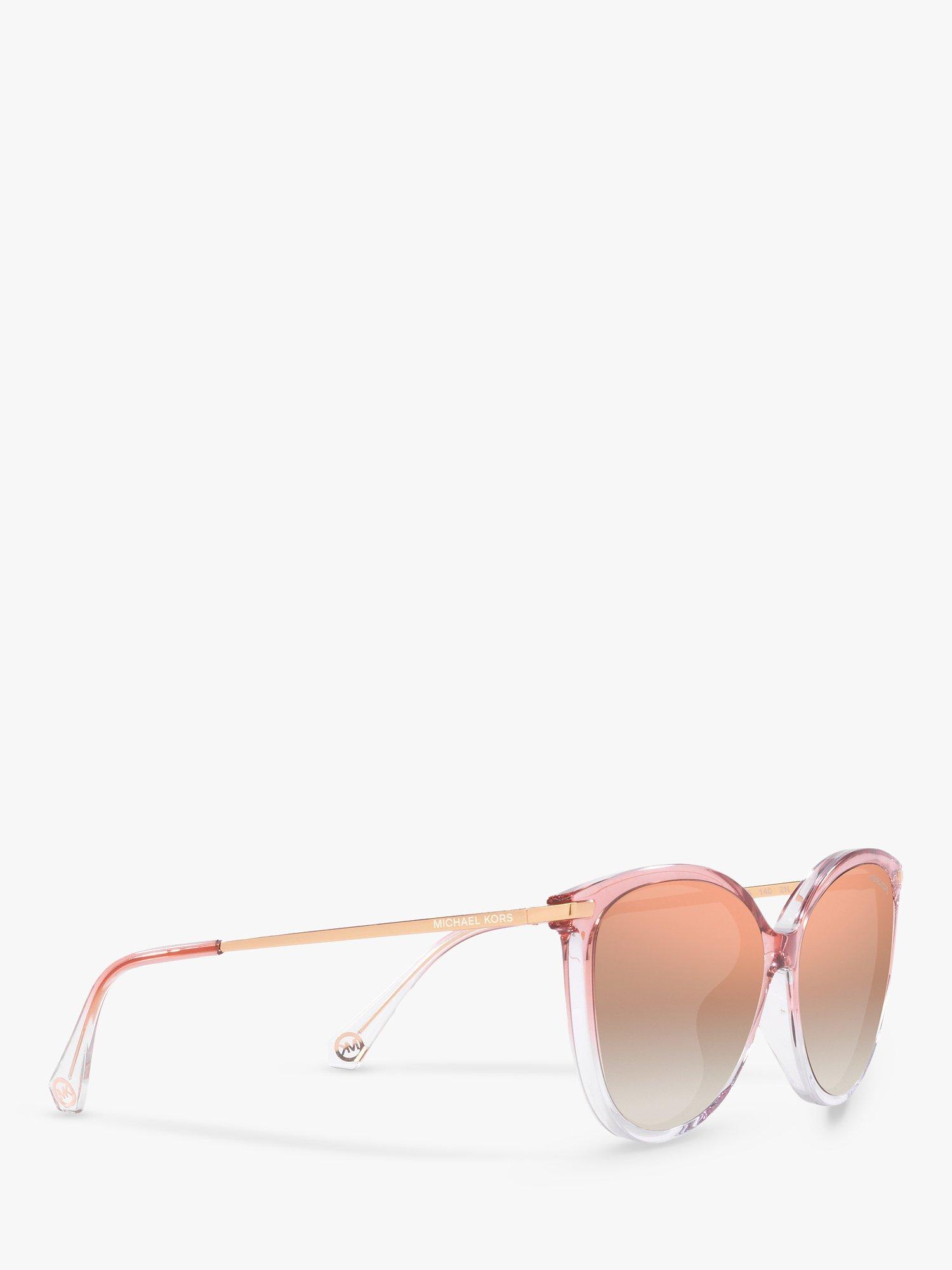 Product image 11 of 11, which shows Michael Kors MK2184U Women's Dupoint Cat's Eye Sunglasses, Pink/Rose Gold