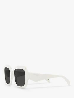 Prada PR28ZS Women's Pillow Sunglasses, White - view 2, Talc