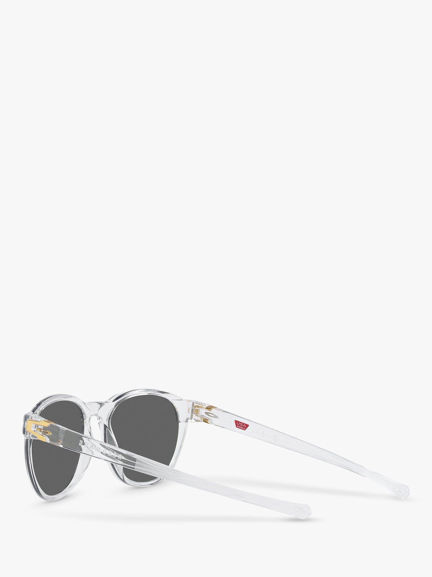 Product image 5 of 11, which shows Oakley OO9126 Men's Reedmace Round Polarised Sunglasses, Clear