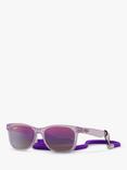 Ray-Ban Junior RJ9052S Unisex New Wayfarer Rectangular Sunglasses, Opal Purple