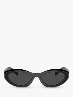 Prada PR 26ZS Women's Irregular Sunglasses - view 2, Black/Grey