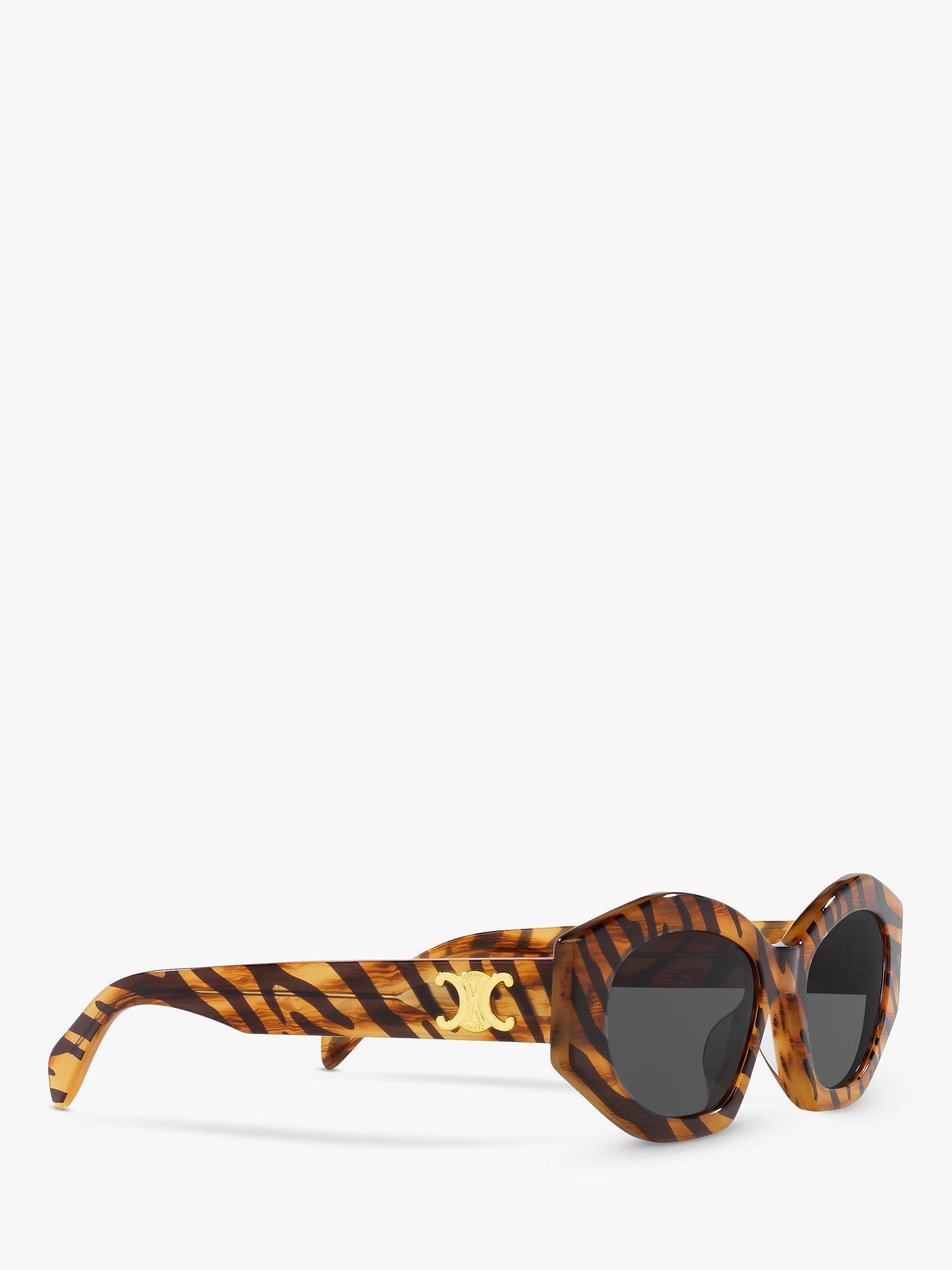 Product image 11 of 11, which shows Celine CL40238U Cat Eye Sunglasses, Light Brown