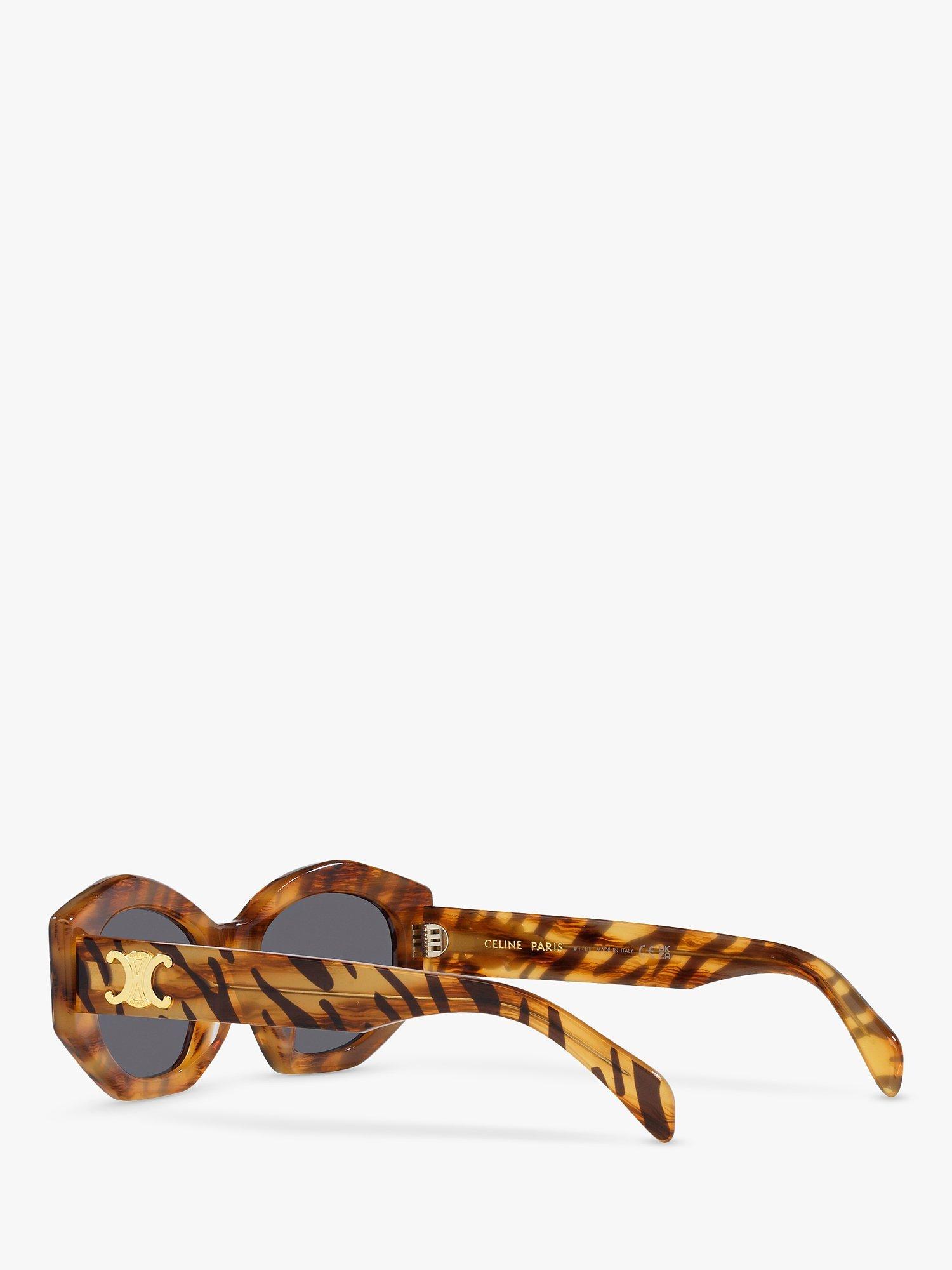 Product image 5 of 11, which shows Celine CL40238U Cat Eye Sunglasses, Light Brown