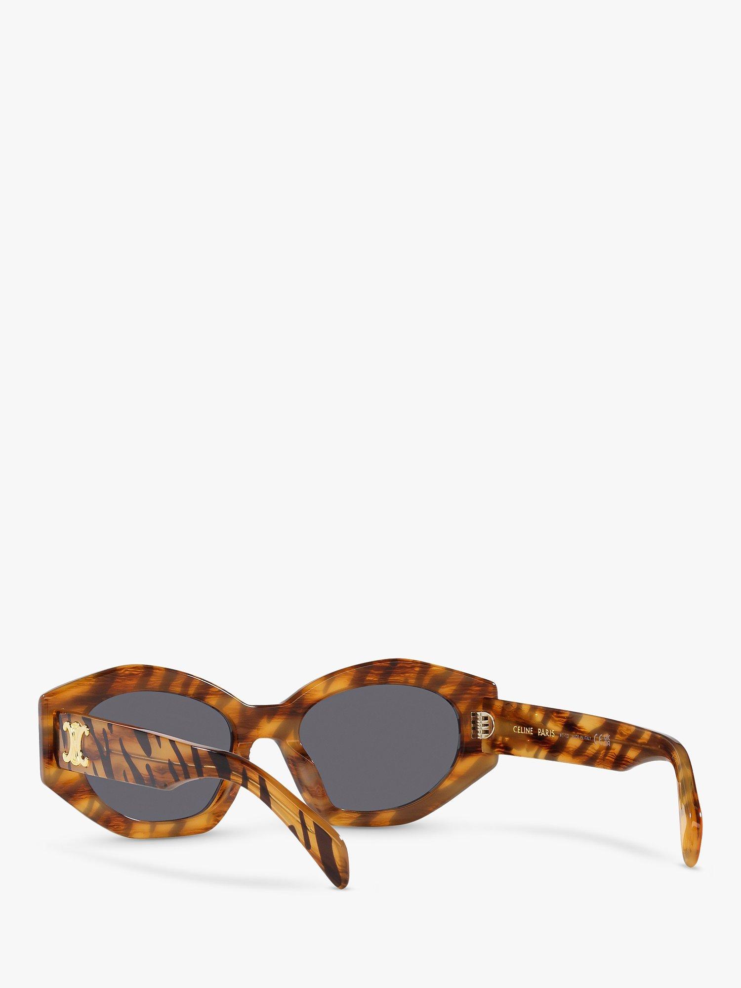 Product image 6 of 11, which shows Celine CL40238U Cat Eye Sunglasses, Light Brown
