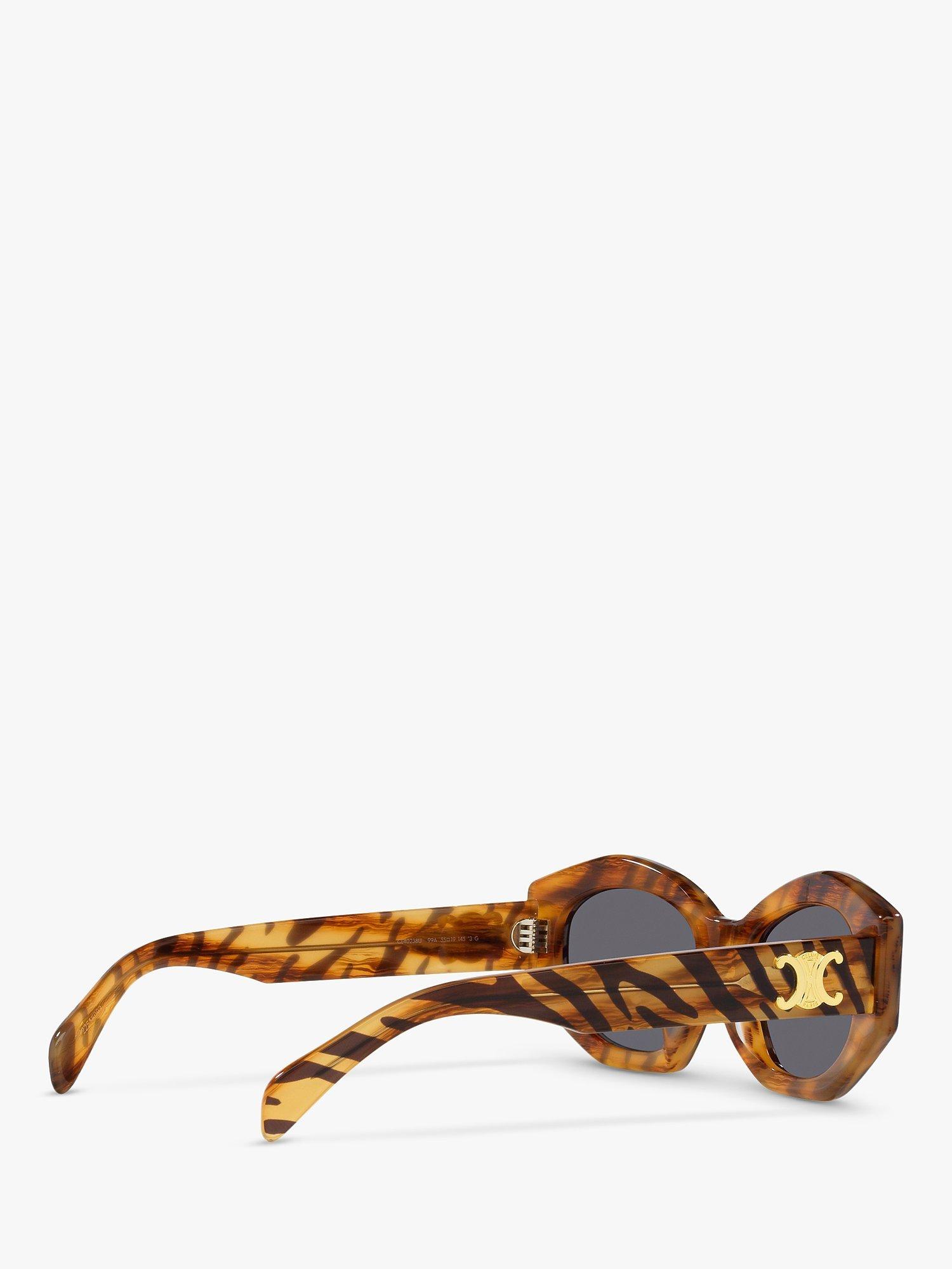 Product image 9 of 11, which shows Celine CL40238U Cat Eye Sunglasses, Light Brown