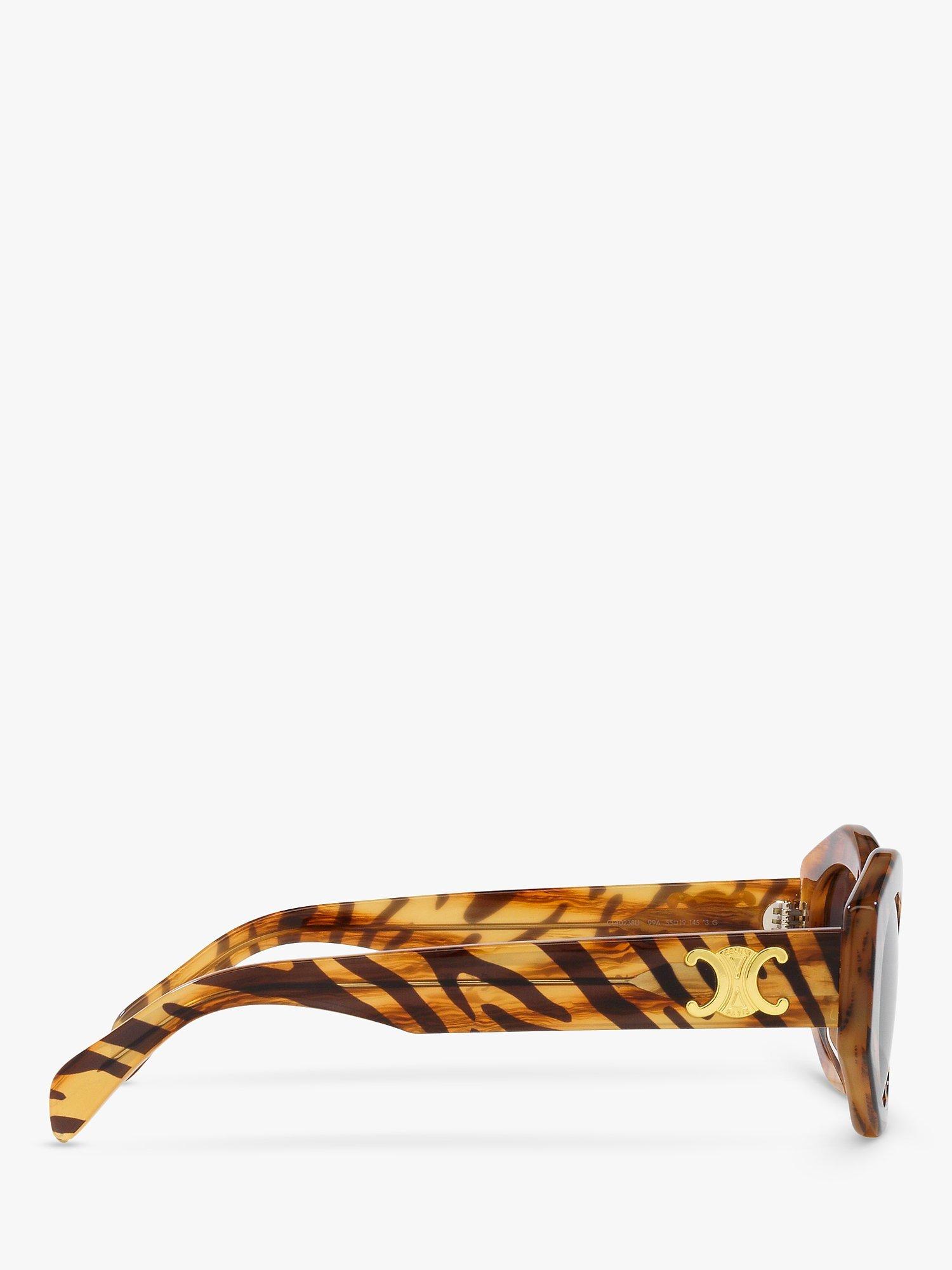 Product image 10 of 11, which shows Celine CL40238U Cat Eye Sunglasses, Light Brown