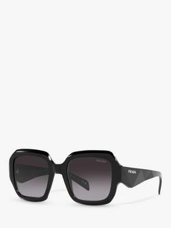 Prada PR28ZS Women's Pillow Sunglasses, Black, Black