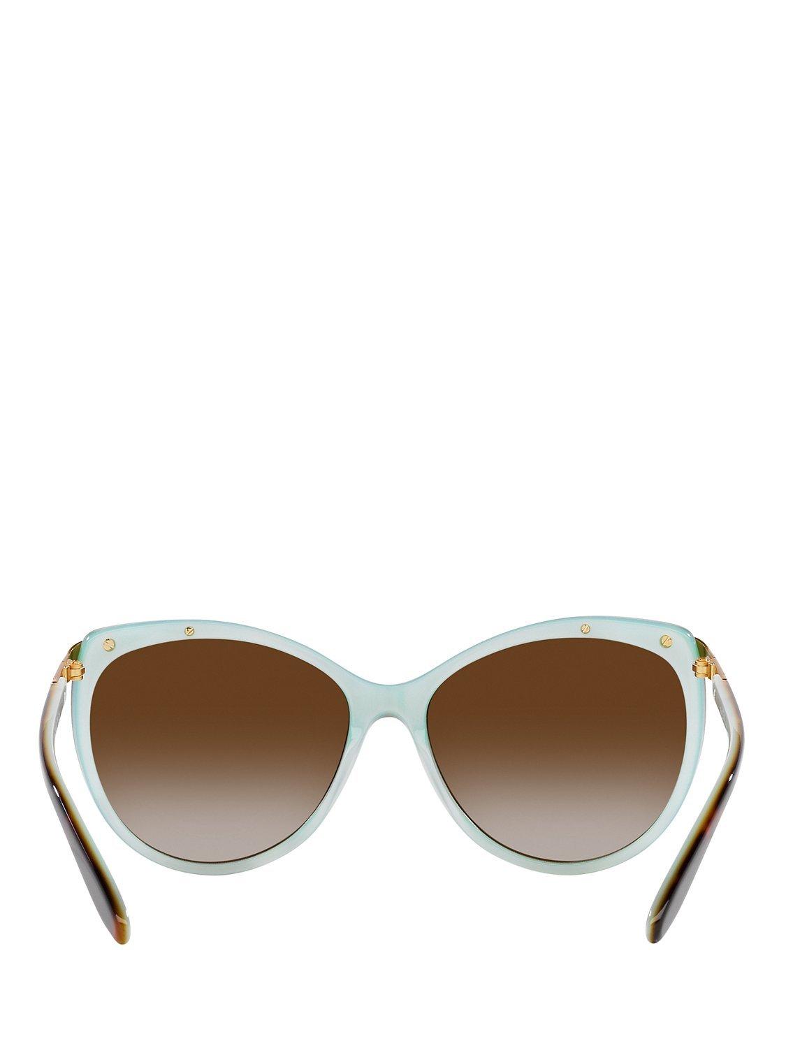 Product image 7 of 11, which shows Ralph RA5150 Women's Cat's Eye Sunglasses, Brown/Gold