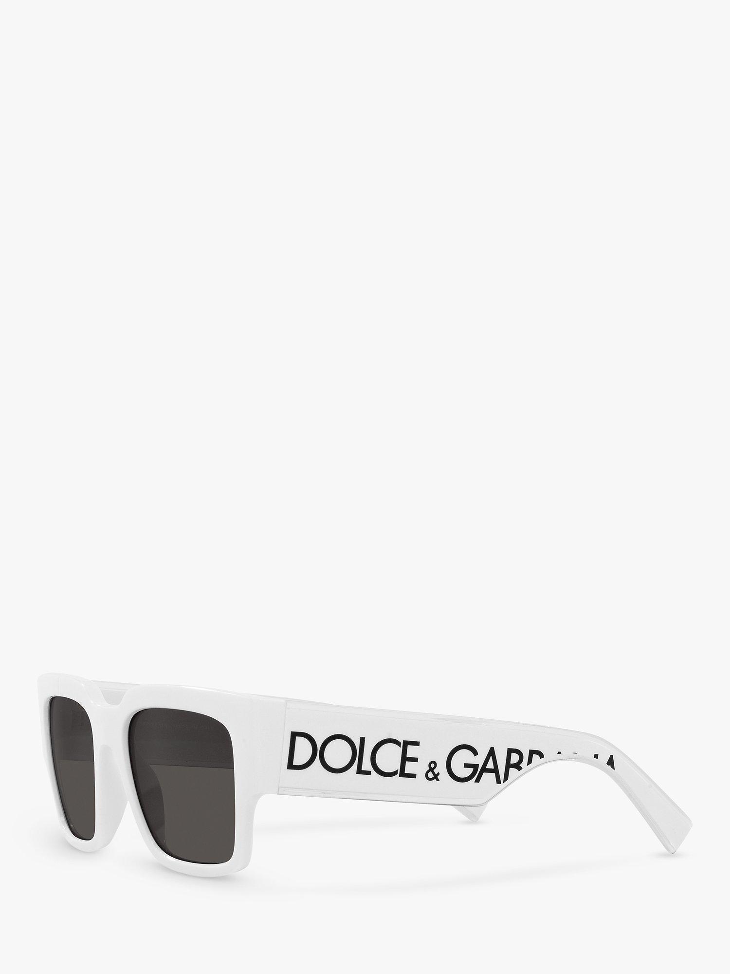 Product image 2 of 11, which shows Dolce & Gabbana DG6184 Men's Square Sunglasses, Crystal/White
