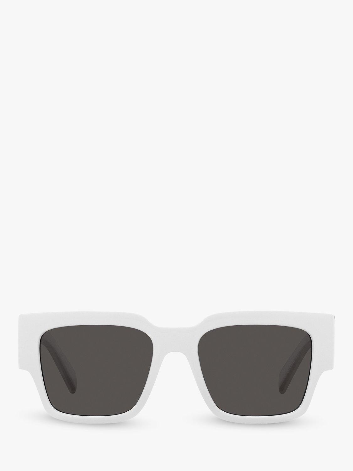 Product image 3 of 11, which shows Dolce & Gabbana DG6184 Men's Square Sunglasses, Crystal/White