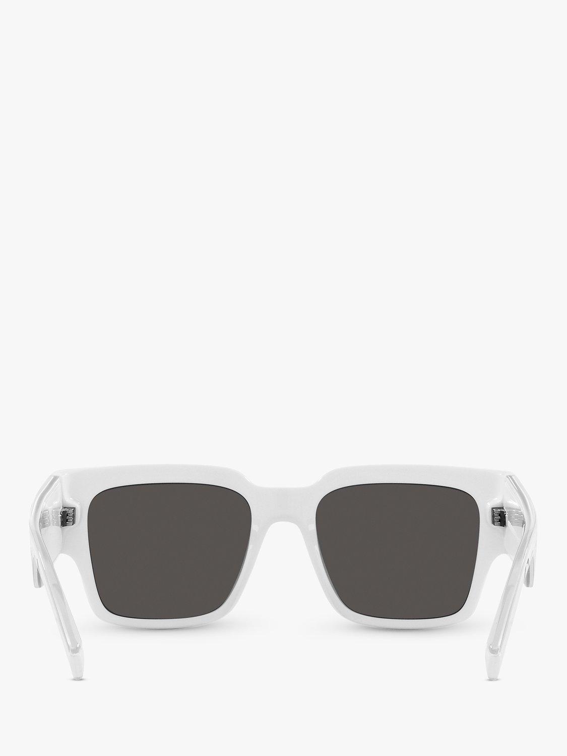Product image 7 of 11, which shows Dolce & Gabbana DG6184 Men's Square Sunglasses, Crystal/White