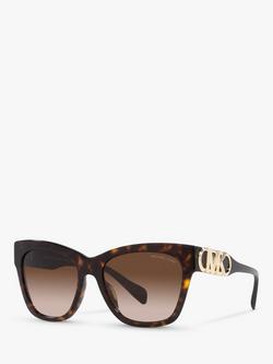 Michael Kors MK2182U Women's Empire Square Sunglasses, Dark Tortoise, Dark Tortoise