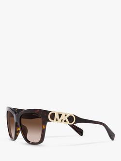 Michael Kors MK2182U Women's Empire Square Sunglasses, Dark Tortoise - view 2, Dark Tortoise