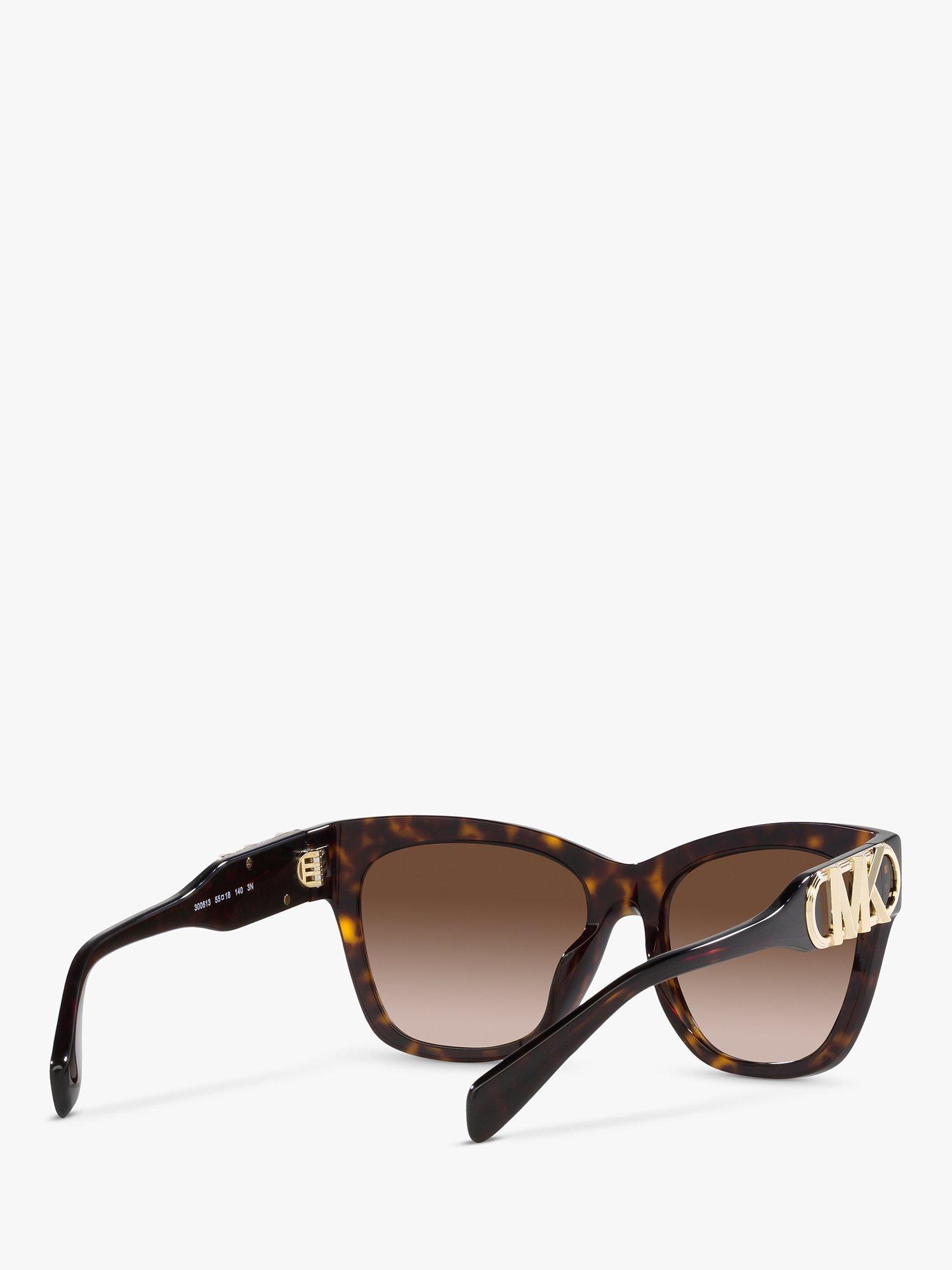 Product image 8 of 11, which shows Michael Kors MK2182U Women's Empire Square Sunglasses, Dark Tortoise