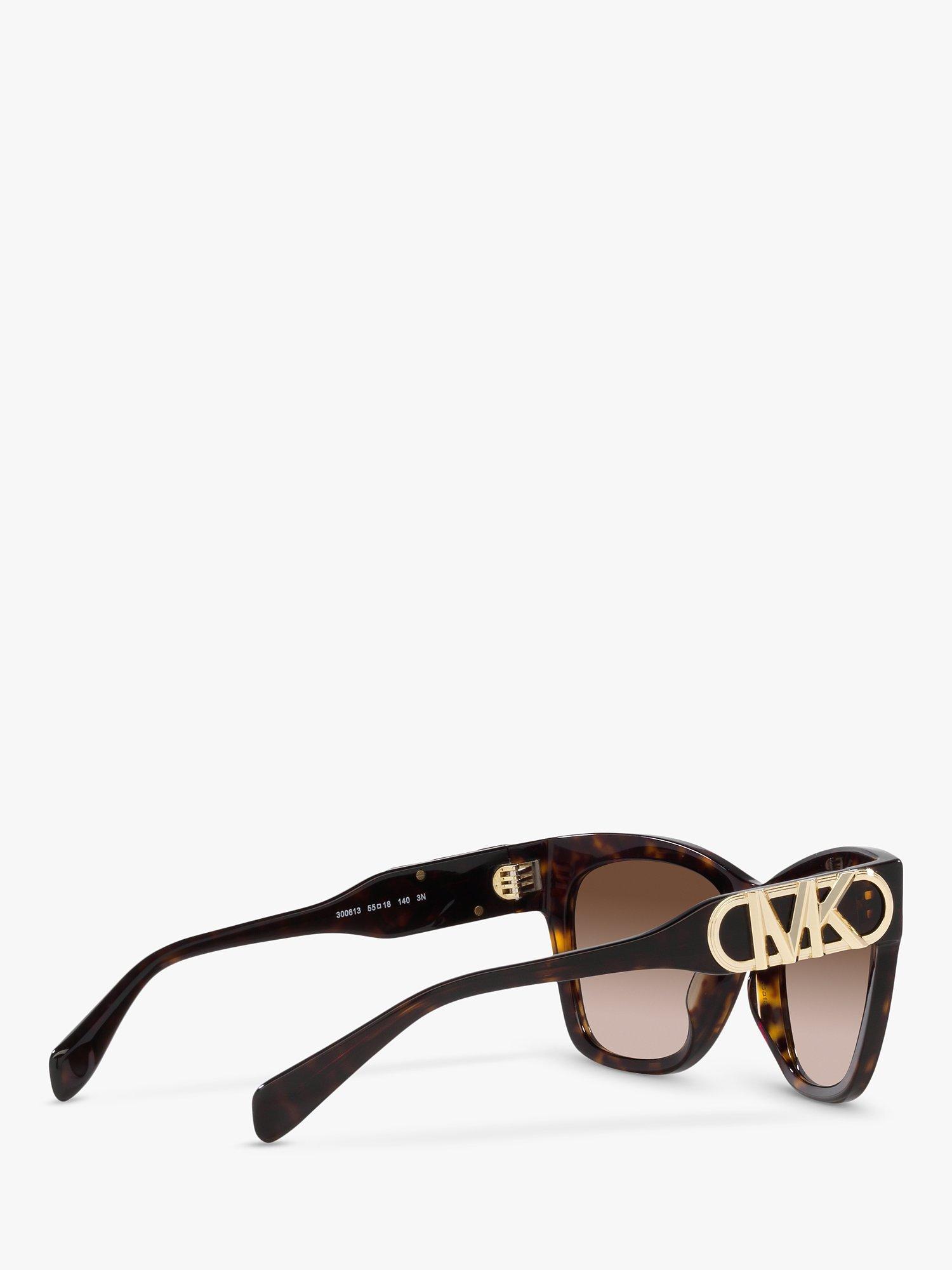 Product image 9 of 11, which shows Michael Kors MK2182U Women's Empire Square Sunglasses, Dark Tortoise