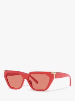 Tiffany & Co TF4205U Women's Irregular Sunglasses, Coral, Coral