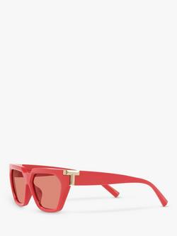 Tiffany & Co TF4205U Women's Irregular Sunglasses, Coral - view 2, Coral