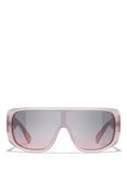 CHANEL Pillow Sunglasses CH5495, Opal Antique Pink/Grey Gradient