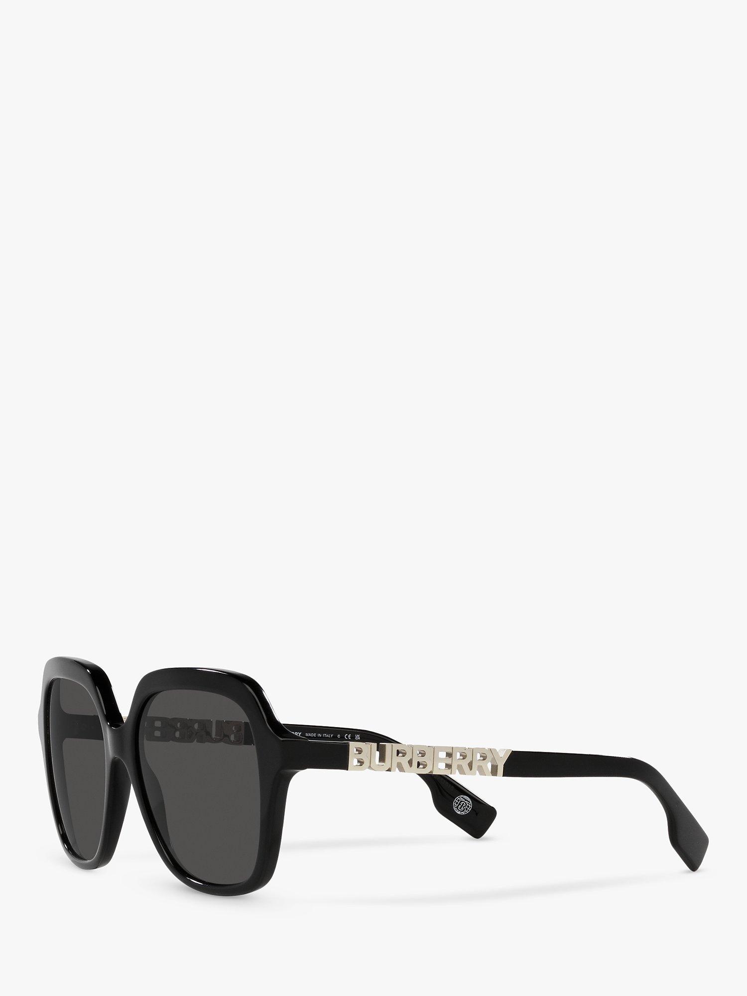 Product image 2 of 11, which shows Burberry BE4389 Women's Joni Square Sunglasses, Black