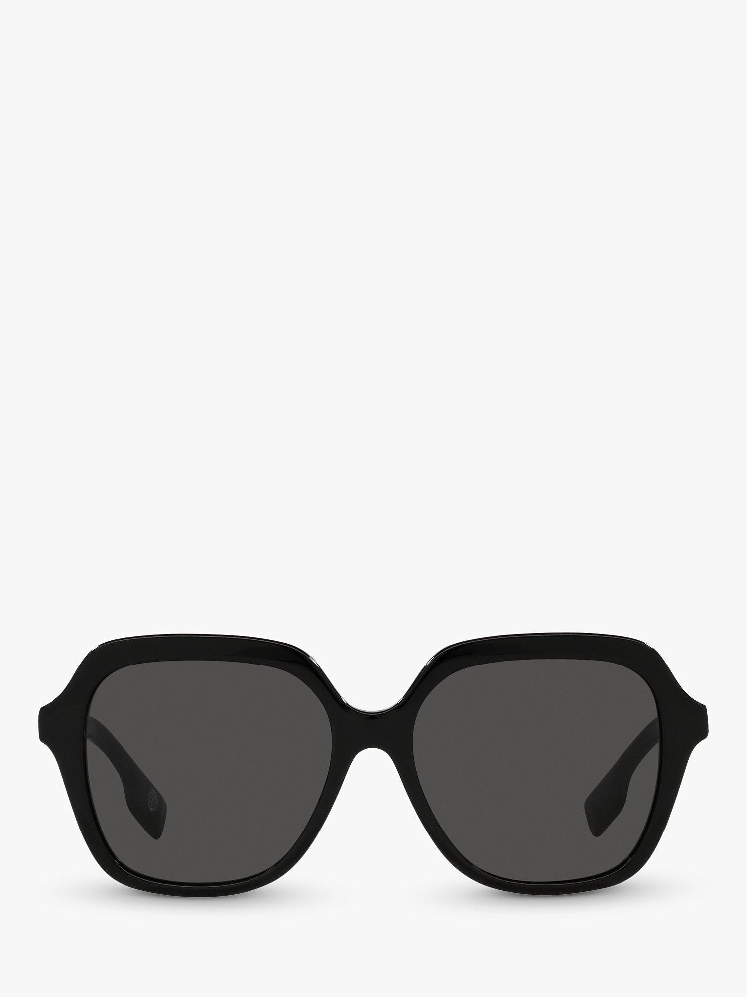 Product image 3 of 11, which shows Burberry BE4389 Women's Joni Square Sunglasses, Black