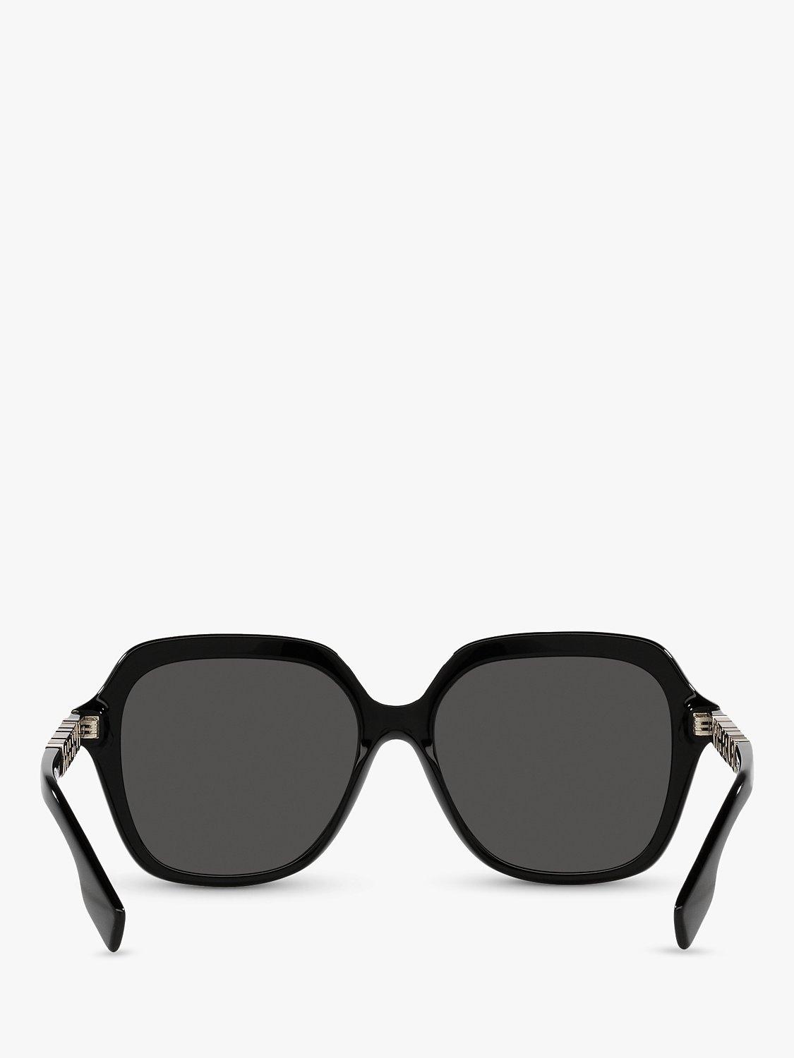 Product image 7 of 11, which shows Burberry BE4389 Women's Joni Square Sunglasses, Black