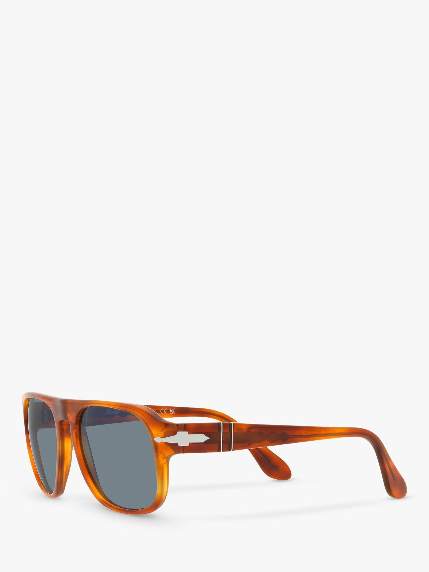 Product image 2 of 11, which shows Persol PO3310 Unisex Pillow Sunglasses, Terra Di Siena/Blue