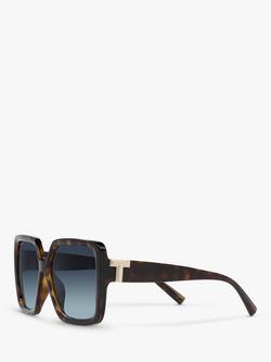 Tiffany & Co TF4206U Women's Polarised Square Sunglasses, Havana - view 2, Havana