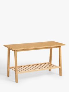 John Lewis Bamboo Shoe Bench, Natural