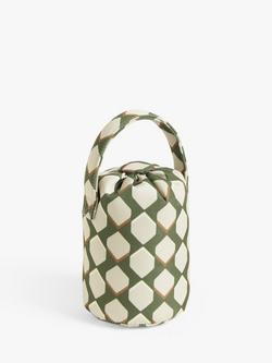 John Lewis Woven Geo Door Stop, Sage, Sage