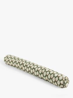 John Lewis Woven Geo Draught Excluder, Sage, Sage