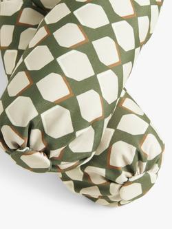 John Lewis Woven Geo Draught Excluder, Sage - view 2, Sage