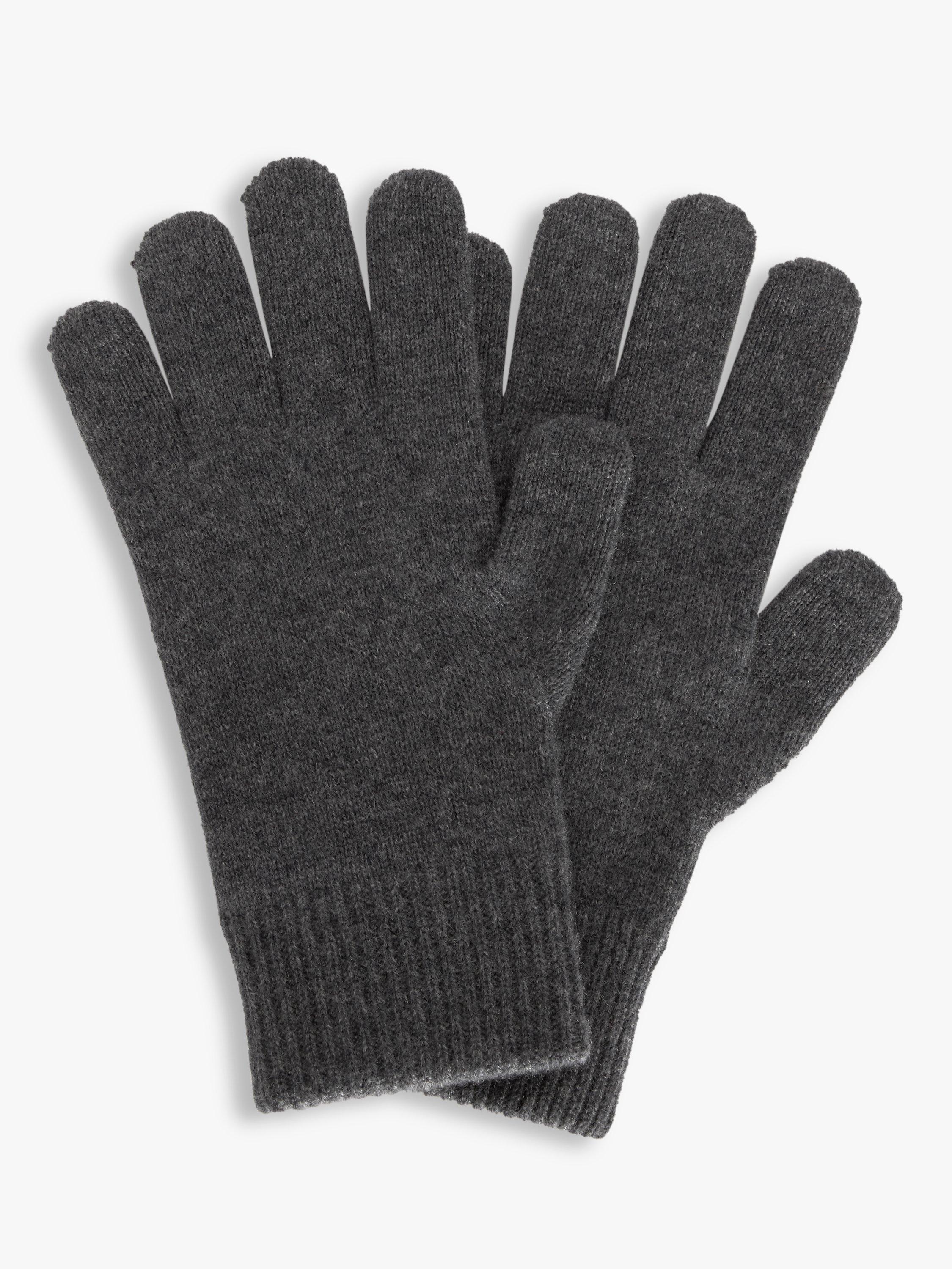John Lewis Cashmere Gloves, Charcoal