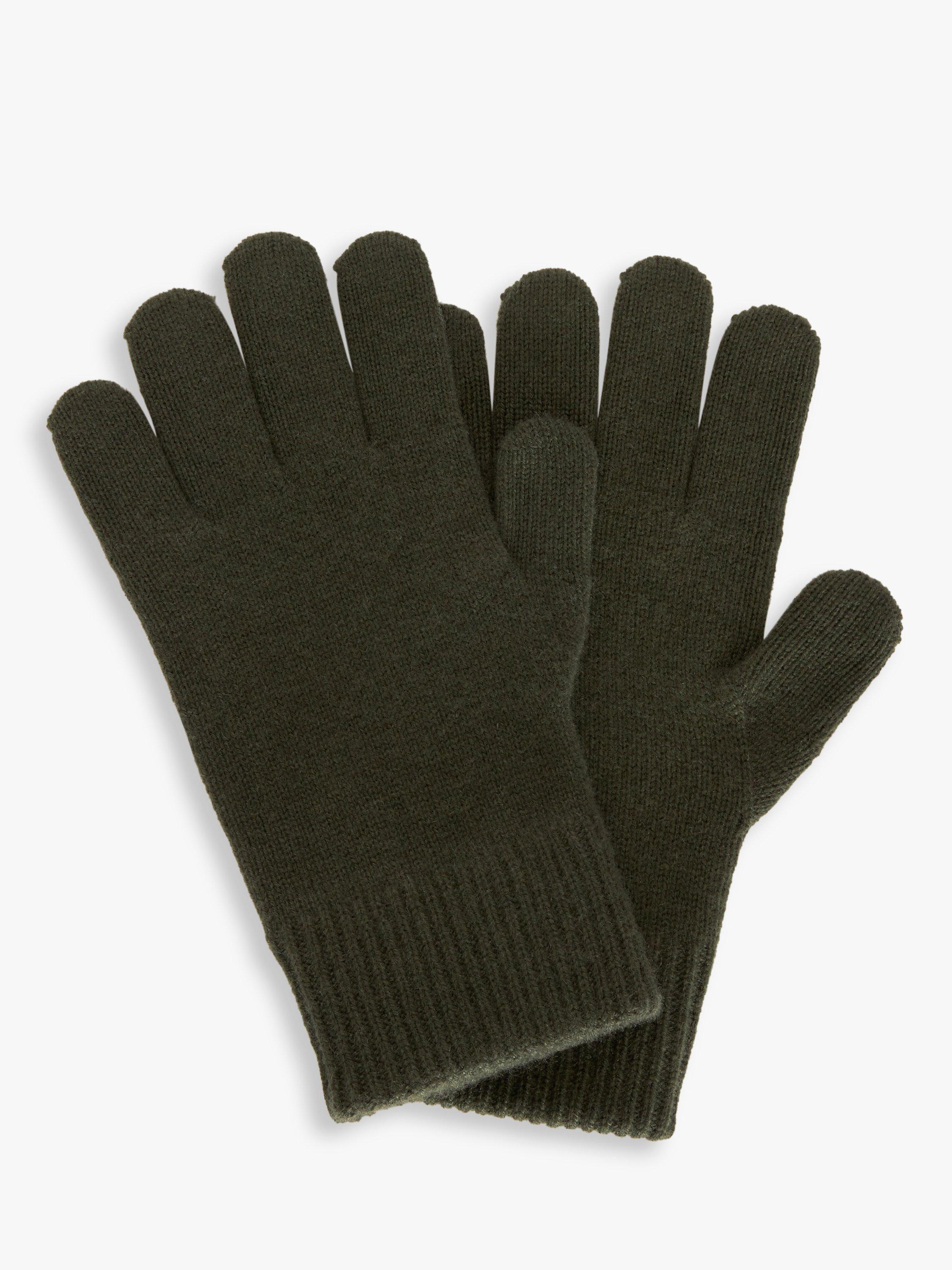 John Lewis Cashmere Gloves, Olive