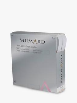 Milward Sew On Hook & Loop Tape, L10m x W20mm, 