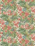 GP & J Baker Trumpet Flower Wallpaper, Red/Green BW45103.1