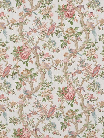 GP & J Baker Eltham Birds Furnishing Fabric, Antique, Antique