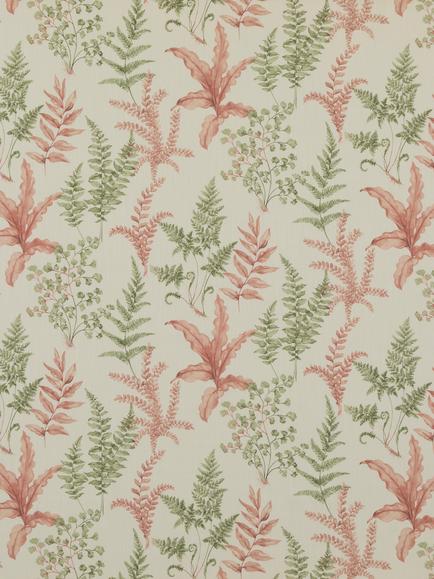 GP & J Baker Ferndown Furnishing Fabric, Green/Pink