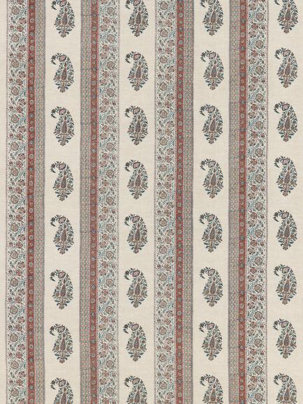 GP & J Baker Portobello Road Furnishing Fabric, Red/Blue, Red/Blue