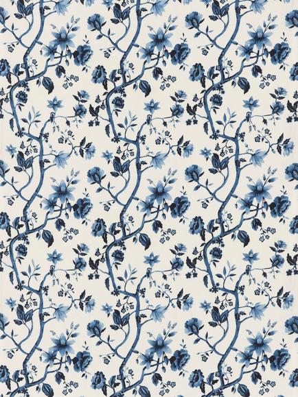 GP & J Baker Petworth Furnishing Fabric, Indigo, Indigo