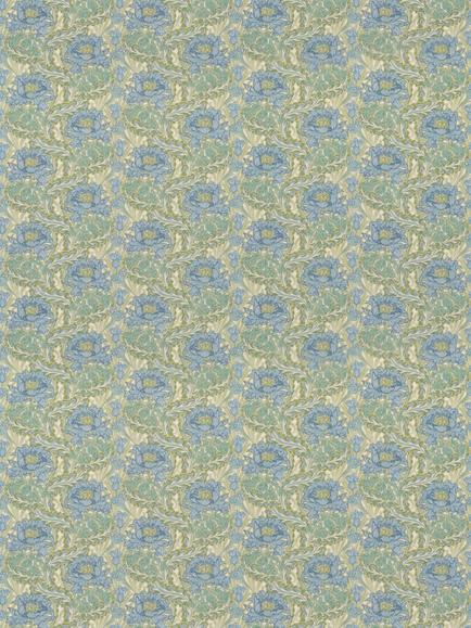 GP & J Baker Little Brantwood Furnishing Fabric, Blue/Green