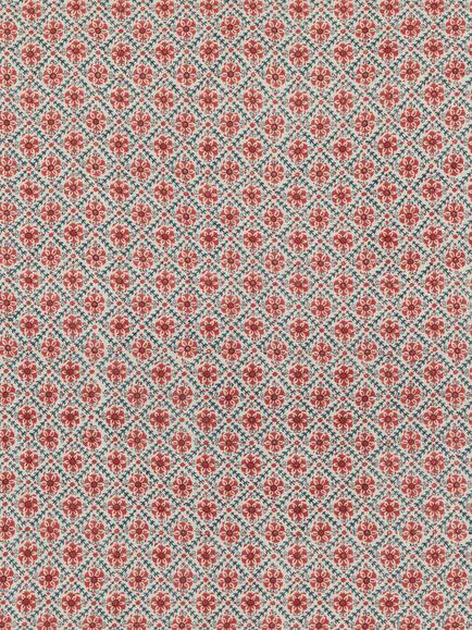 GP & J Baker Camden Trellis Furnishing Fabric, Red/Blue, Red/Blue