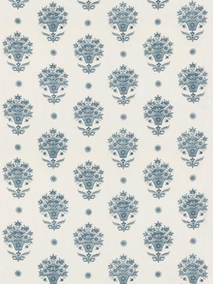 GP & J Baker Pondicherry Furnishing Fabric, Indigo, Indigo
